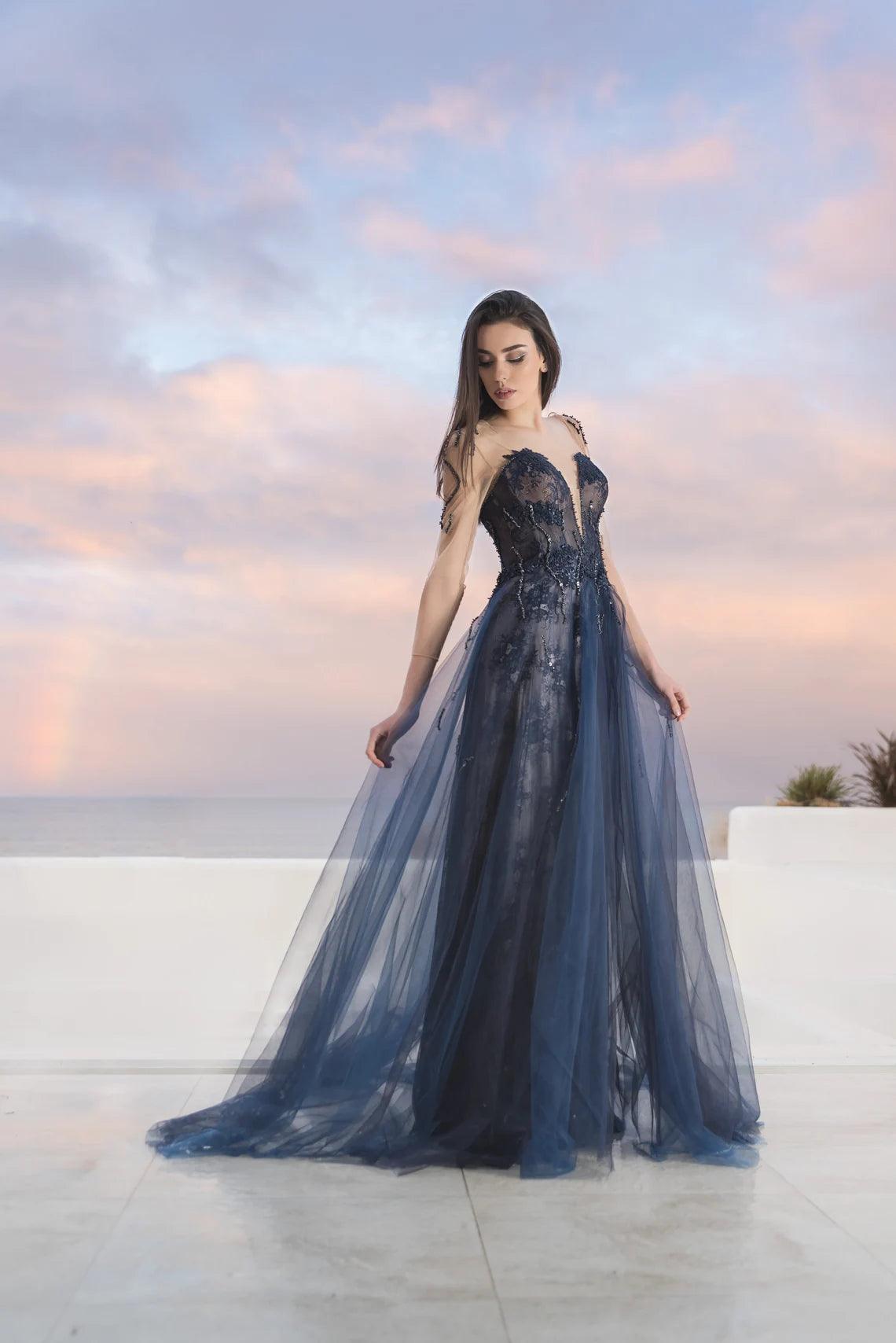 Romantic Blue Gown