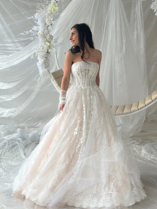 A-line Tulle Lace bridal gown Nadya - Dresses Dioma