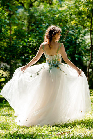 Whimsical Forest Wedding Gown - Dresses Dioma