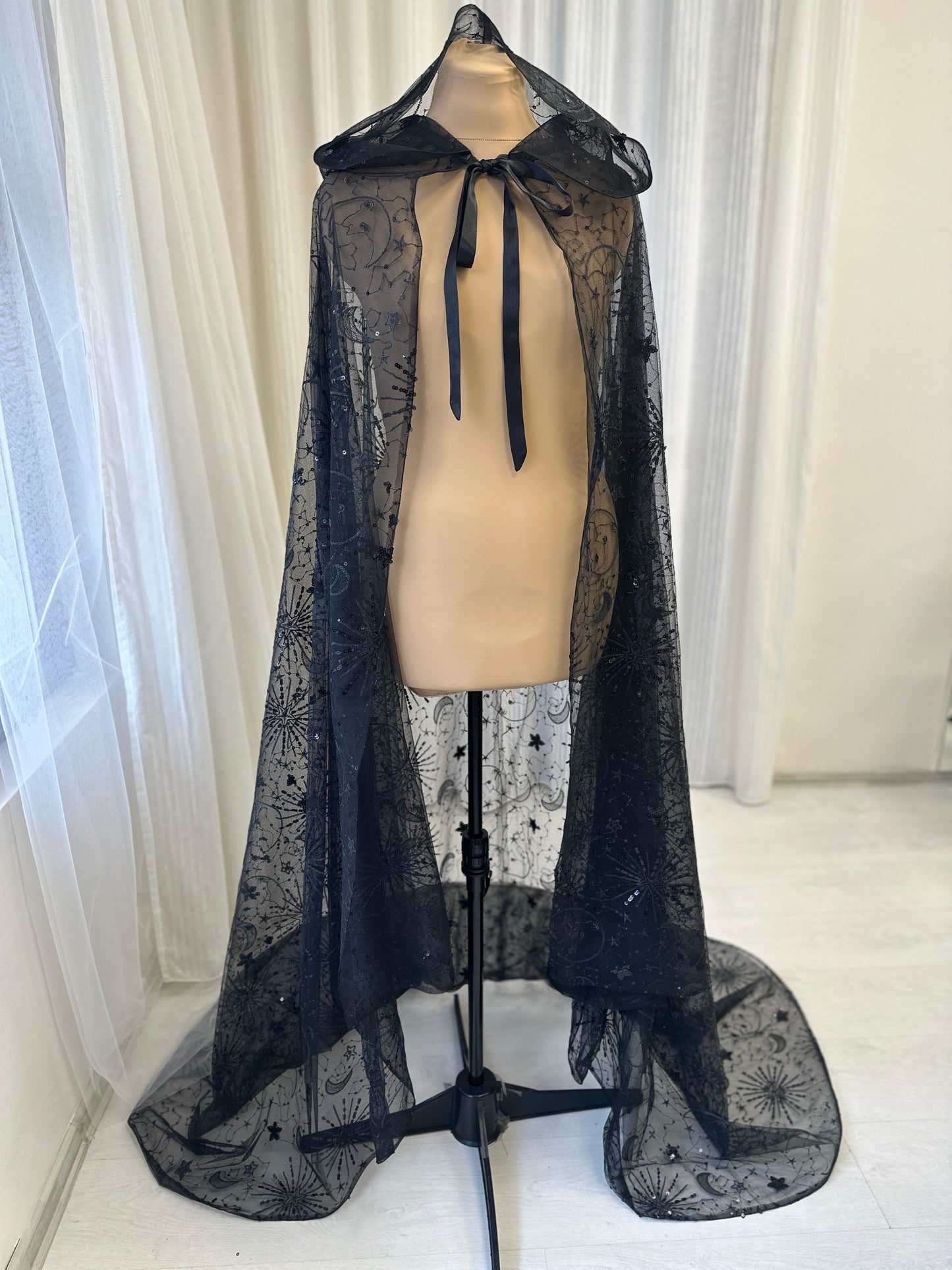 Celestial Hooded Cape Veil