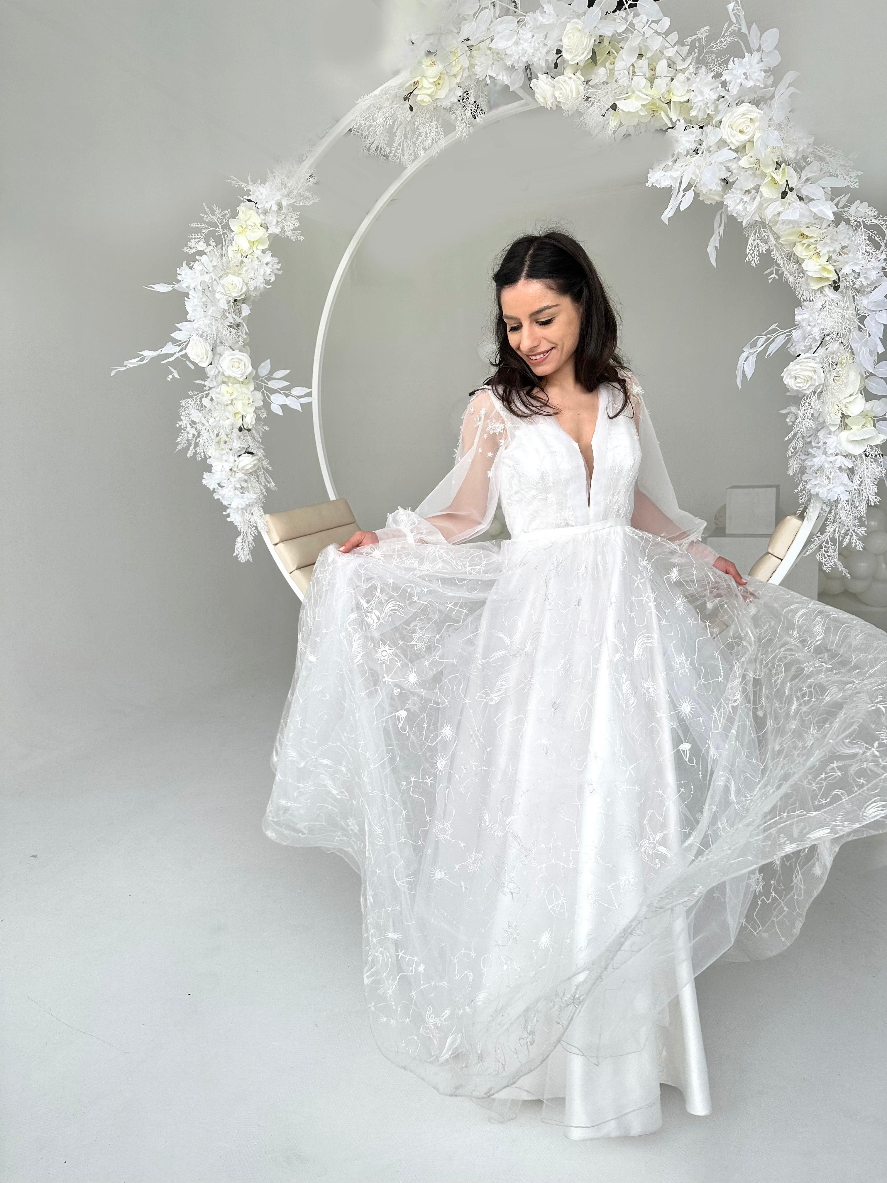 Celestial wedding gown best sale