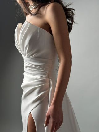 Elegant Mermaid Mikado Wedding Dress Belle - Dresses Dioma