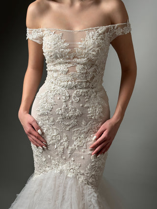 Mermaid Lace Wedding Dress Off The Shoulder