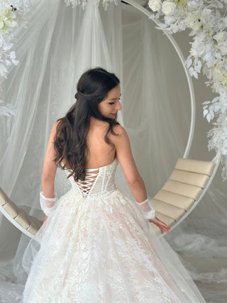 A-line Tulle Lace bridal gown Nadya - Dresses Dioma