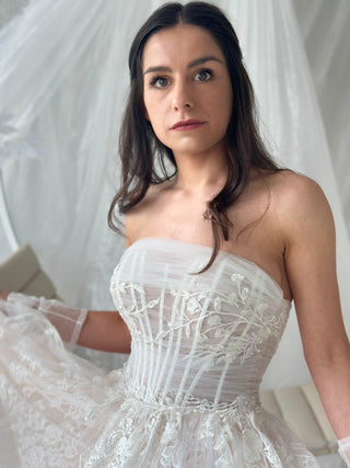 A-line Tulle Lace bridal gown Nadya - Dresses Dioma