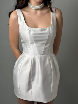 Short Simple Mikado Wedding Dress Jasmine - Dresses Dioma