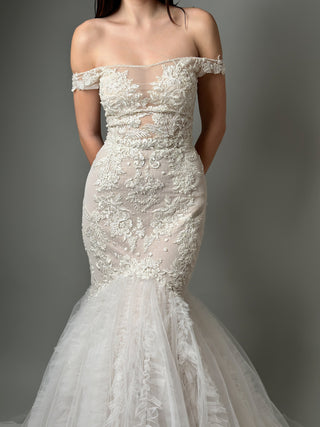 Mermaid Lace Wedding Dress Off The Shoulder