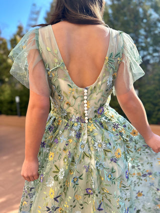Botanical Elegance Gown - Dresses Dioma