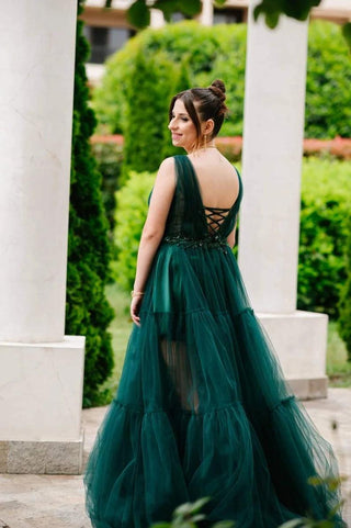 Fairytale Tulle Gown in green - Dresses Dioma
