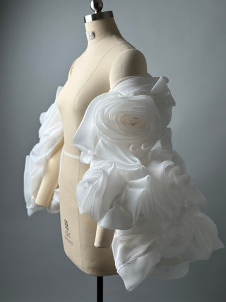 Floral Volumetric 3D Rose Cape - Rosella