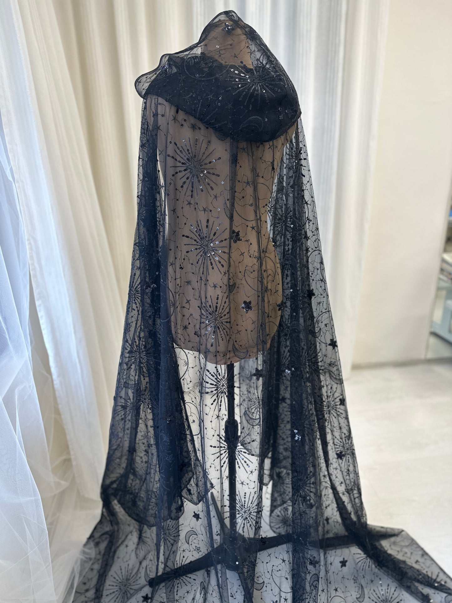 Celestial Hooded Cape Veil