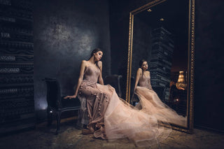 Enchanting Pink Lace Gown - Dresses Dioma