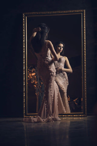Enchanting Pink Lace Gown - Dresses Dioma