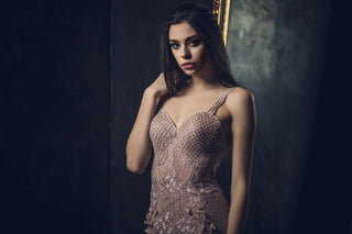 Enchanting Pink Lace Gown - Dresses Dioma