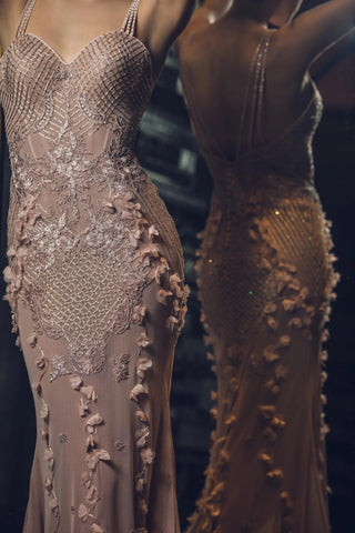 Enchanting Pink Lace Gown - Dresses Dioma
