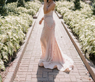 Enchanting Pink Lace Gown - Dresses Dioma
