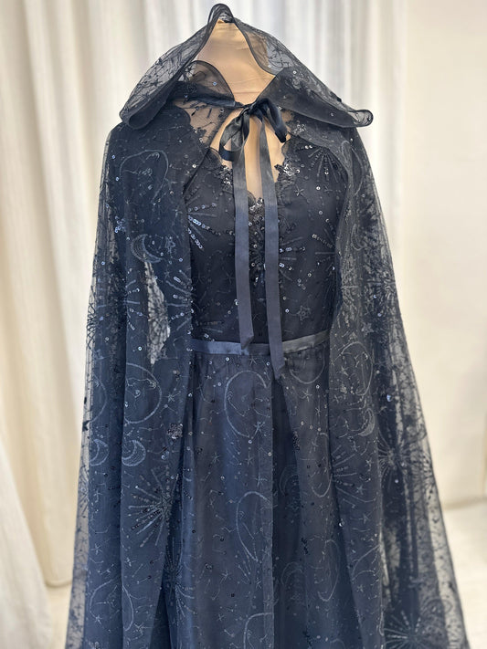 Celestial Hooded Cape Veil