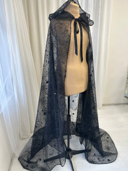 Celestial Hooded Cape Veil