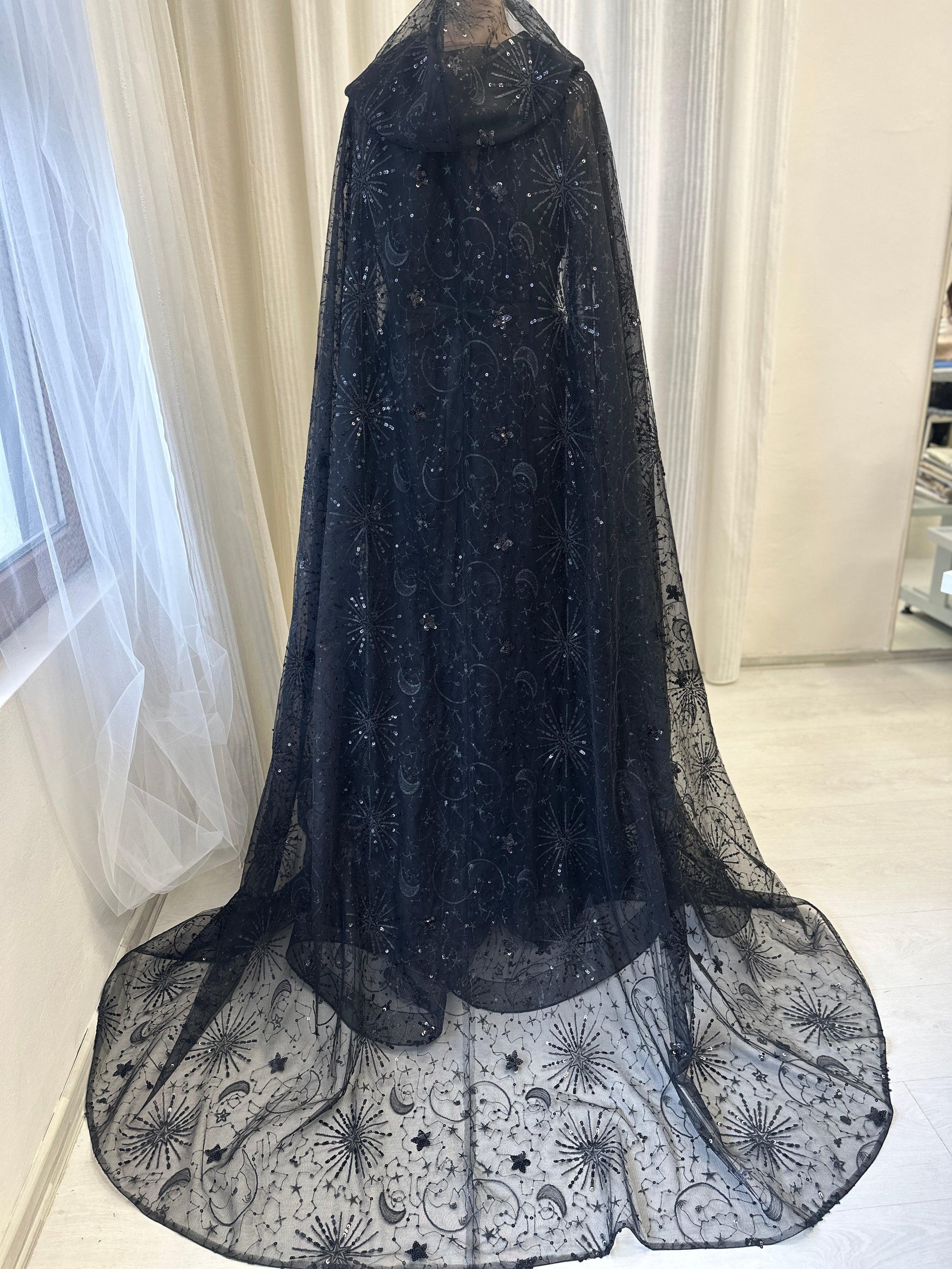 Celestial Hooded Cape Veil