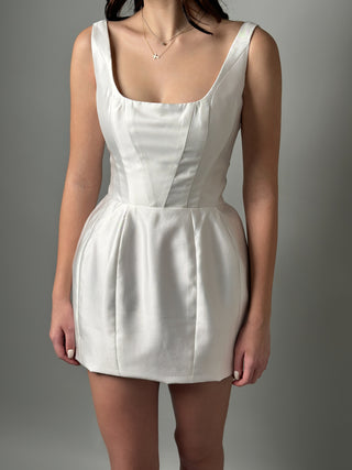 Short Simple Mikado Wedding Dress Jasmine - Dresses Dioma