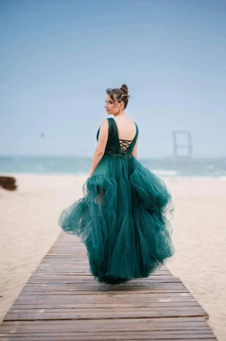 Fairytale Tulle Gown in green - Dresses Dioma