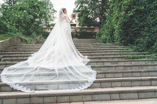 Cathedral Veil With Lace Edge
