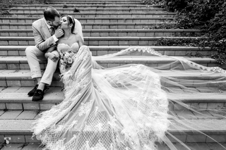 Cathedral Veil With Lace Edge