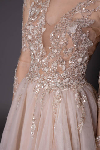 Romantic Gown in Gold - In Stock - Dresses Dioma