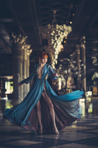 Fairy Witchy Gown with Long sleeves - Dresses Dioma