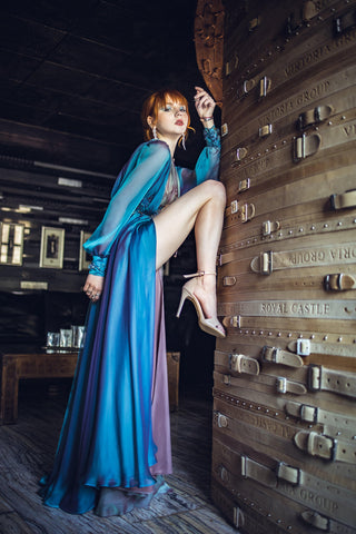 Fairy Witchy Gown with Long sleeves - Dresses Dioma