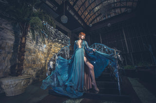 Fairy Witchy Gown with Long sleeves - Dresses Dioma