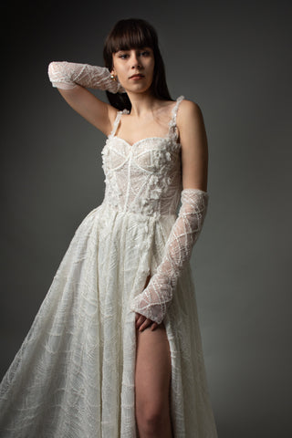 Modern Lace A-line Wedding Gown CELINE