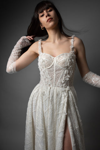 Modern Lace A-line Wedding Gown CELINE