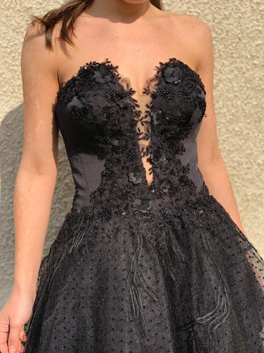 Short Black Wedding Dress - Dresses Dioma