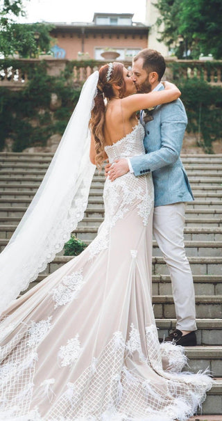 Unique Lace Mermaid Wedding Dress Sophia - Dresses Dioma