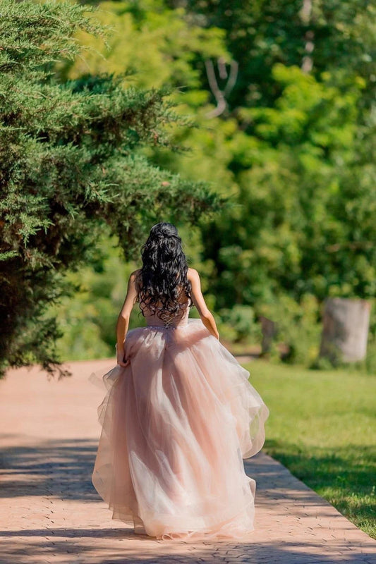 Fairy Blush Tulle Gown - Dresses Dioma