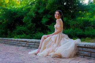 Lace Off The Shoulder Romantic Dress Tulle - Dresses Dioma