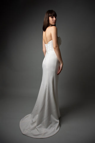 Sleek Crepe Mermaid Wedding Dress Katrine