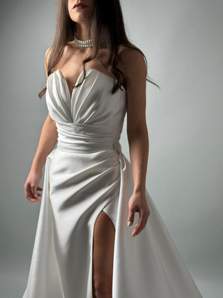 Elegant Mermaid Mikado Wedding Dress Belle - Dresses Dioma