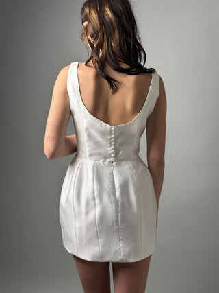 Short Simple Mikado Wedding Dress Jasmine - Dresses Dioma
