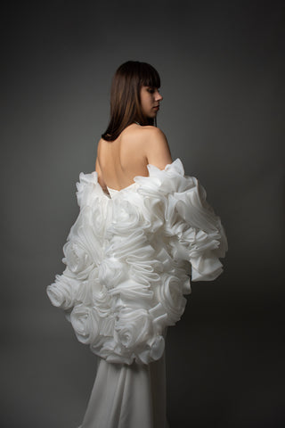 Floral Volumetric 3D Rose Cape - Rosella
