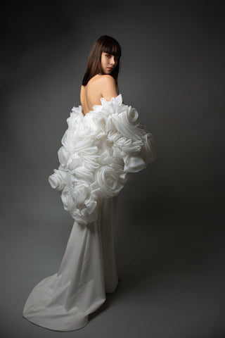 Floral Volumetric 3D Rose Cape - Rosella